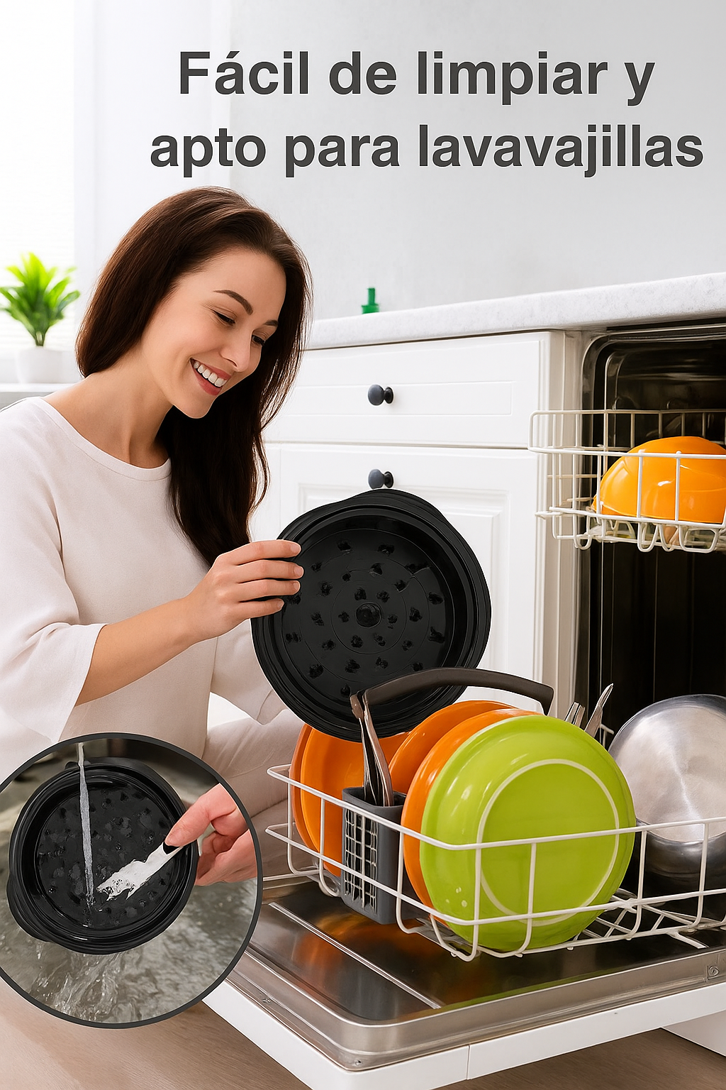 Trituradora de Pollo y Carne Manual  con Tapa Visible