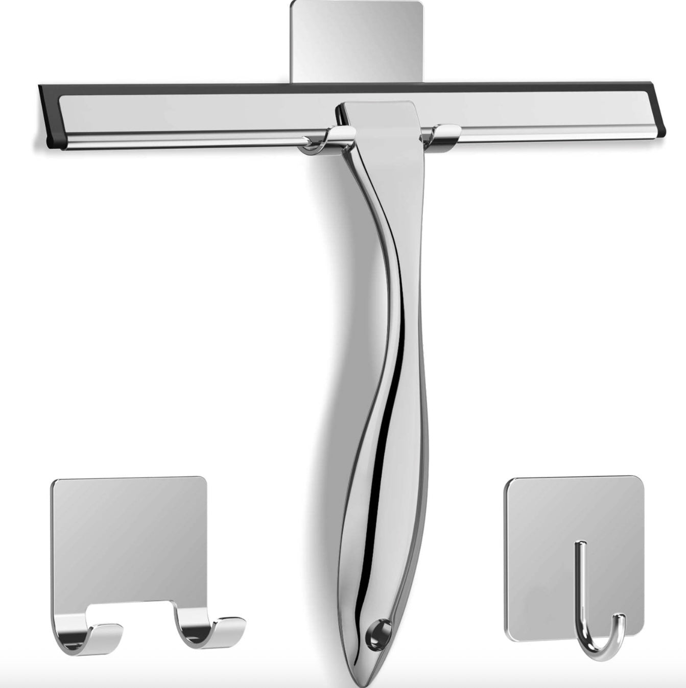 LIMPIADOR SQUEEGE PREMIUM DE ACERO INOXIDABLE